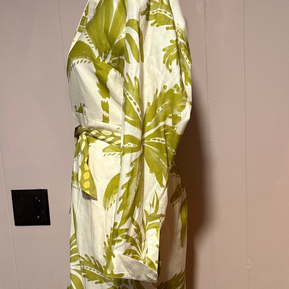 Spartina 449 Green and Cream Long Sleeve Dress NWT - Picture 3 of 9